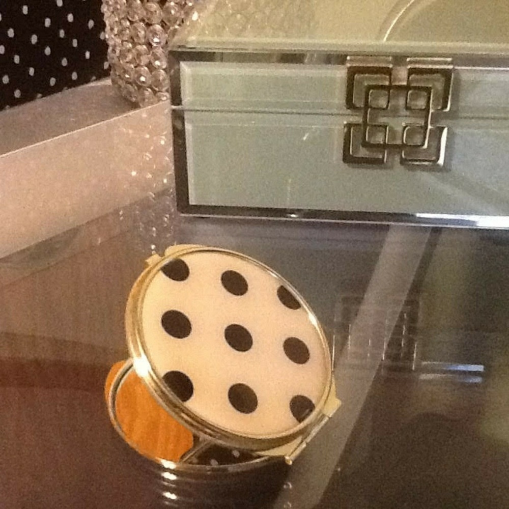 Polka Dot Compact double Sided Mirror